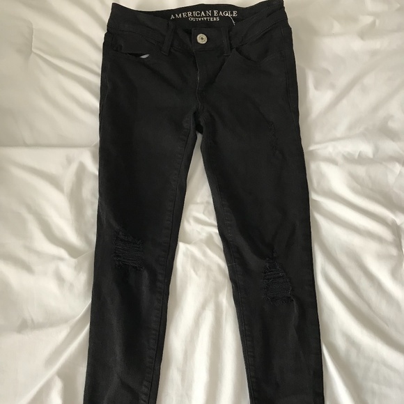 Black mid rise skinny jeans - Picture 1 of 1